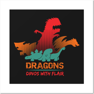 Dinos with Flair Posters and Art